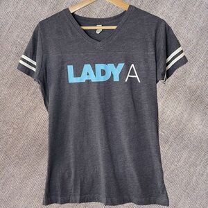 Lady Antebellum Lady A Ladies Football Tee Size Med Concert Tee 17 Country Music